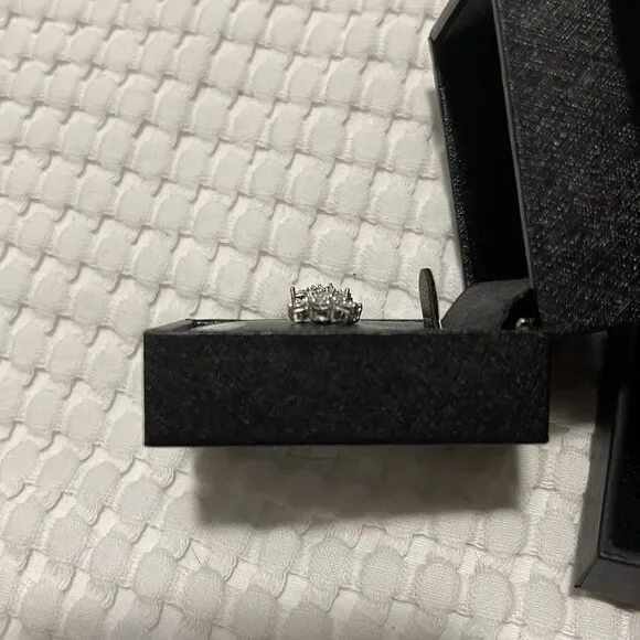NIB- Matching Diamond Necklace & Studs Set